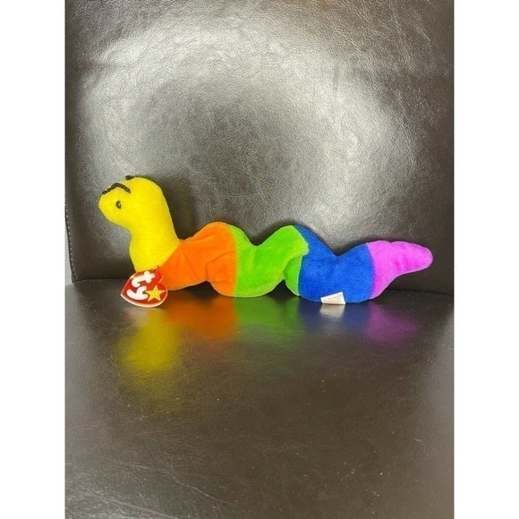 ty Beanie Babies Inch Squirmy Worm Duo! Beanie Baby - Picture 7 of 12